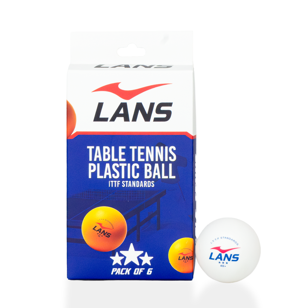 Table Tennis Ball - White (Pack of 6)