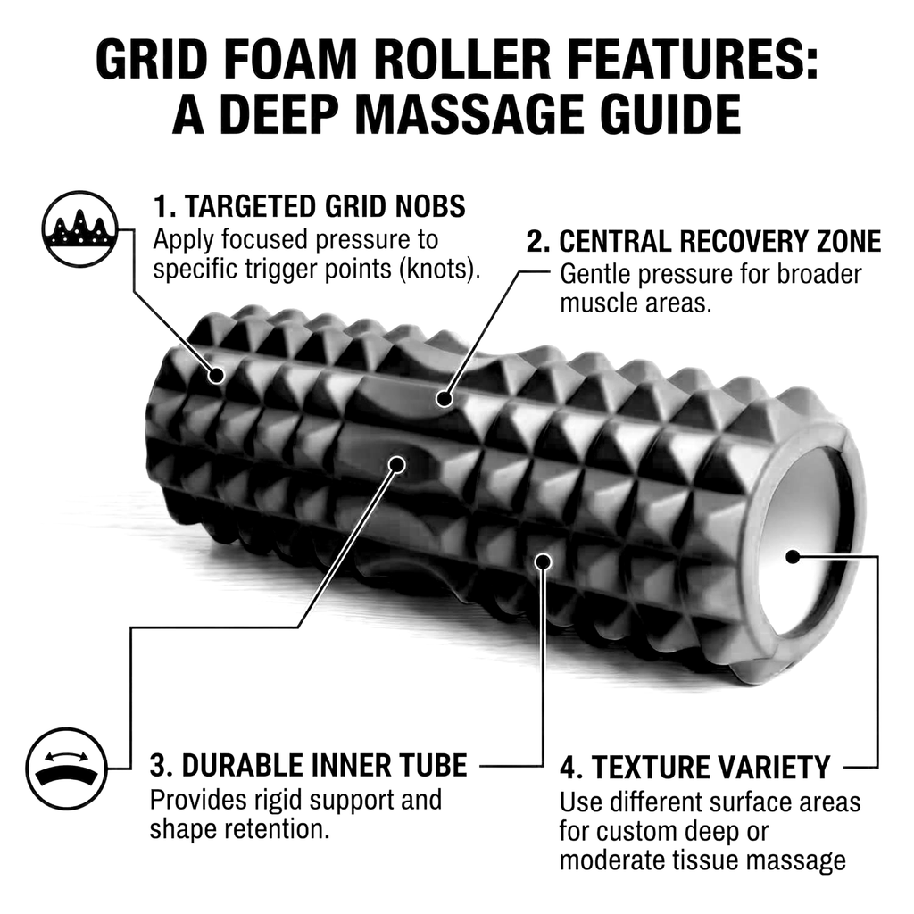 Foam Massage Roller - Black