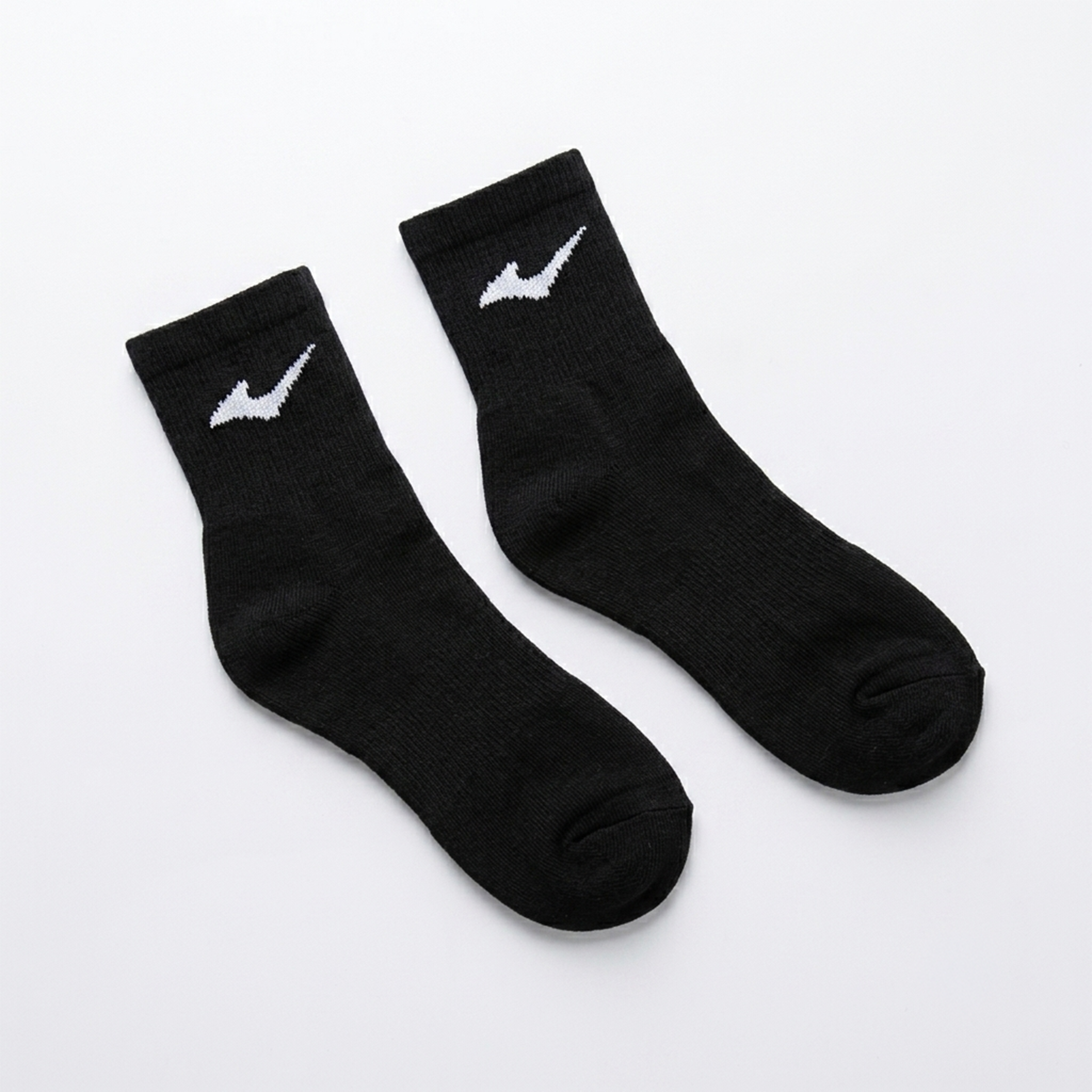 LANS Sports Crew Socks (Black)