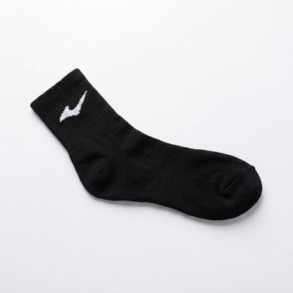 LANS Sports Crew Socks (Black)