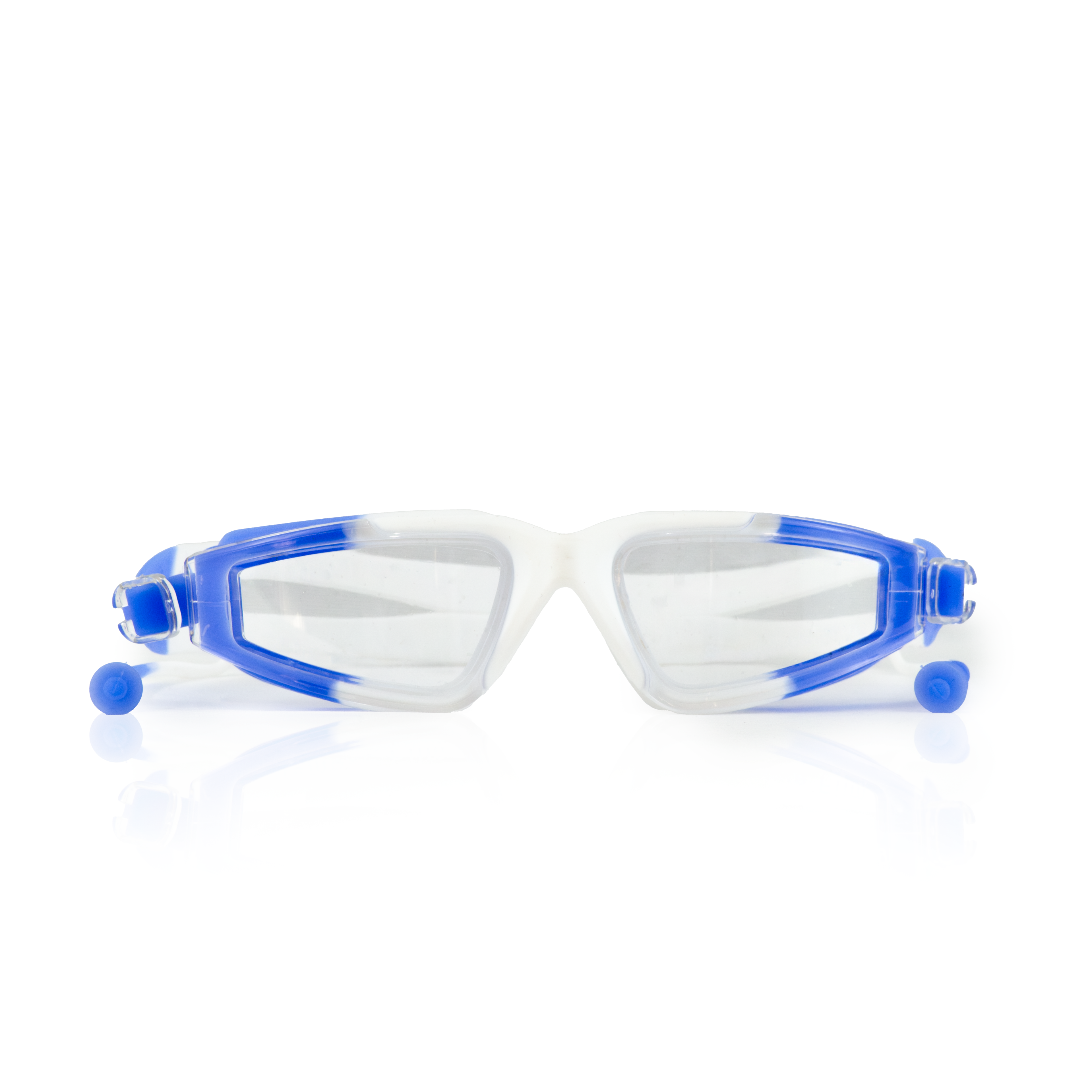 Swimming Goggles - White & Blue