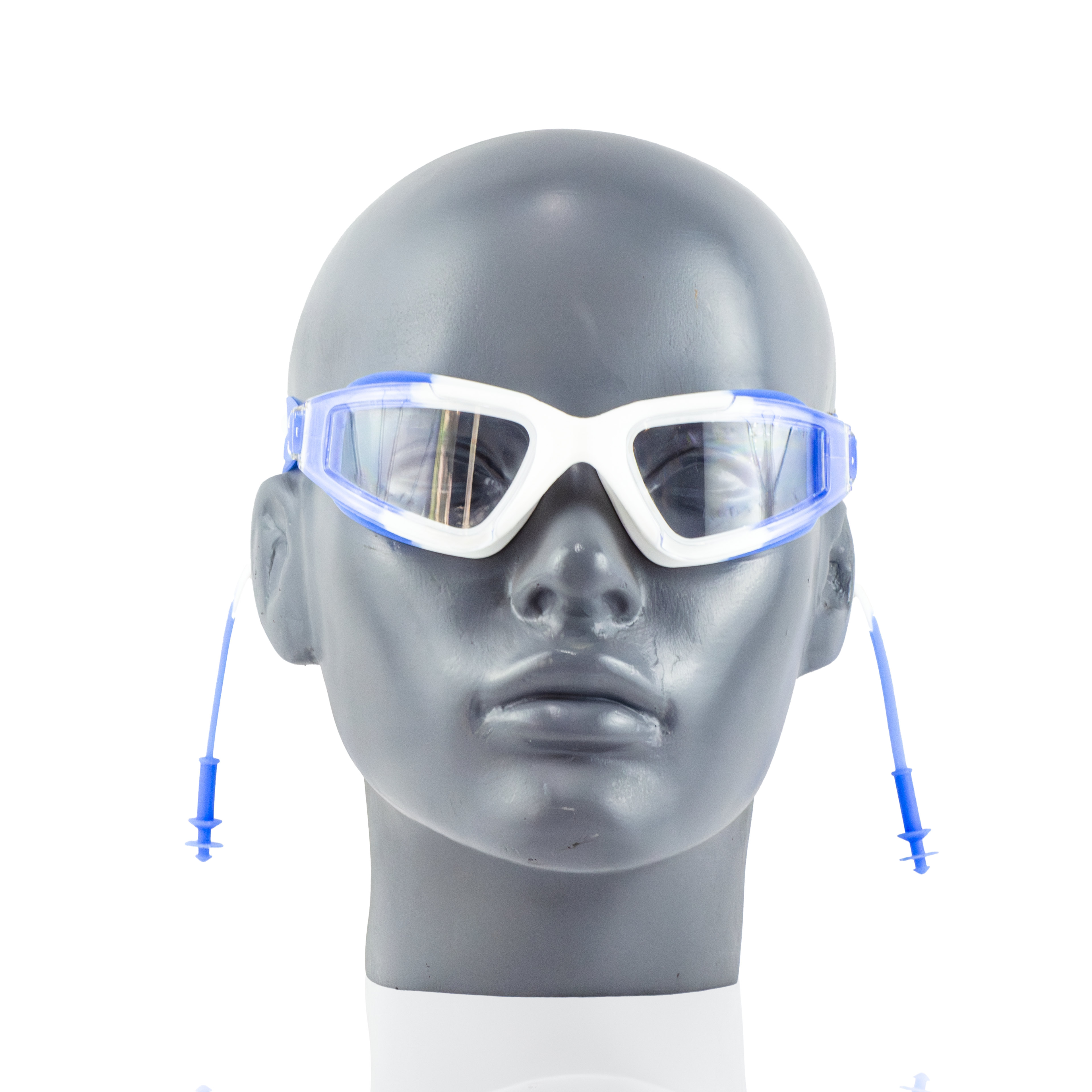 Swimming Goggles - White/Azure