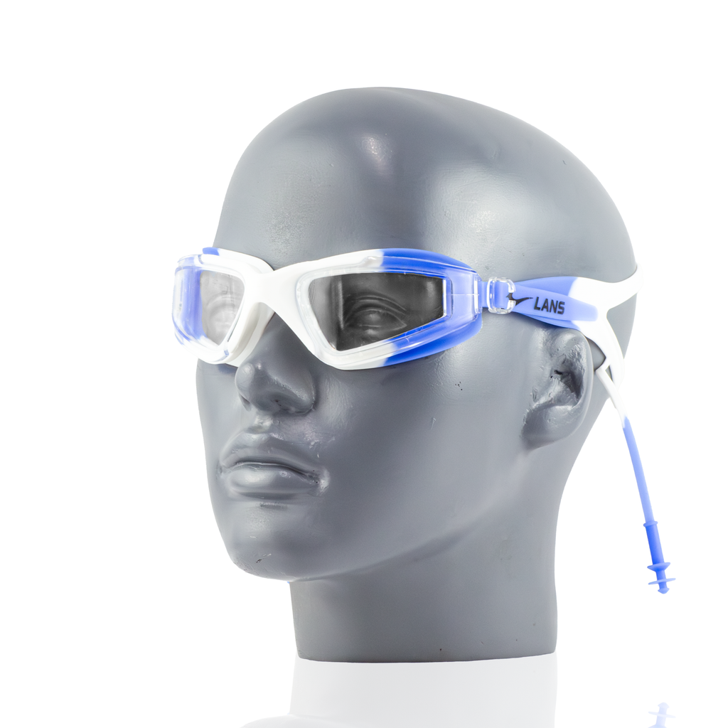 Swimming Goggles - White/Azure