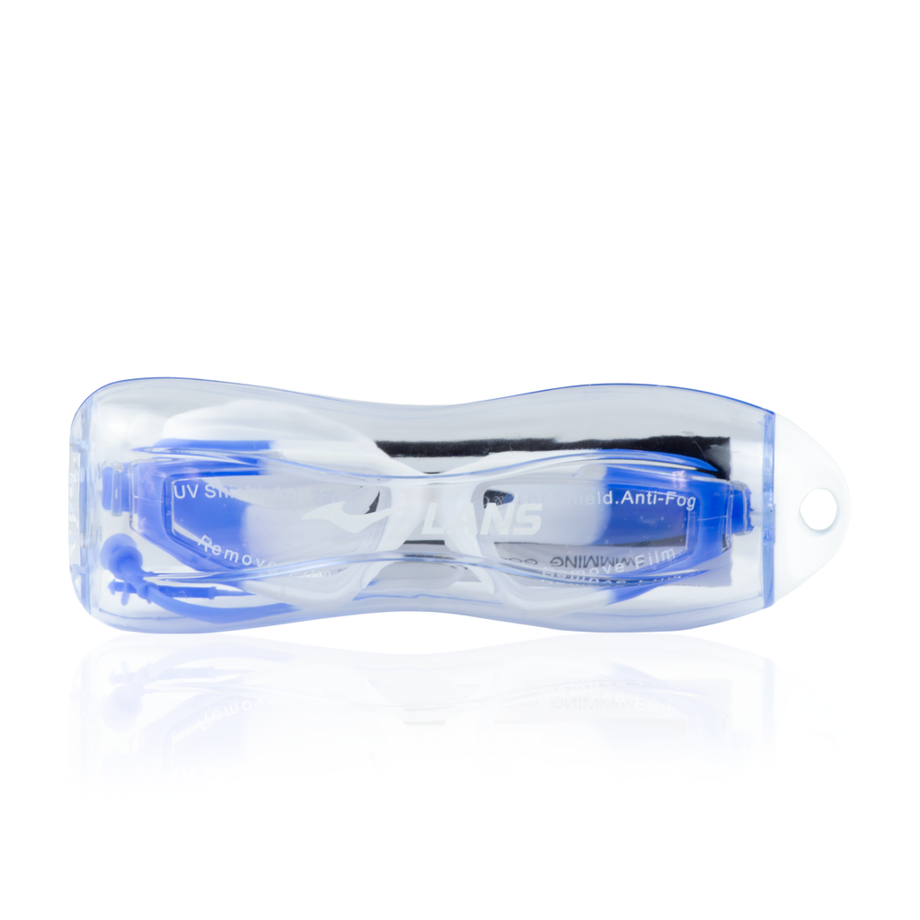 Swimming Goggles - White/Azure