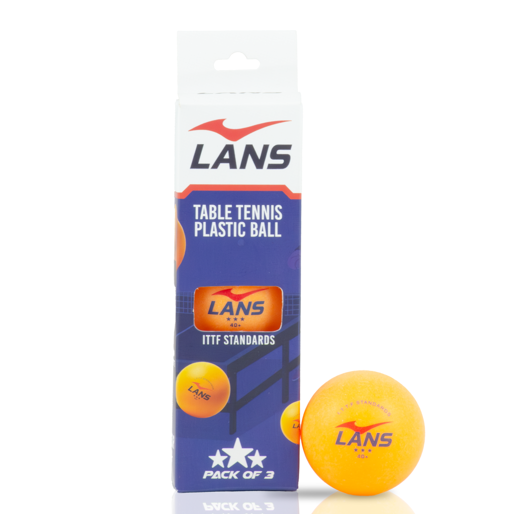 Table Tennis Ball - Orange (Pack of 3)
