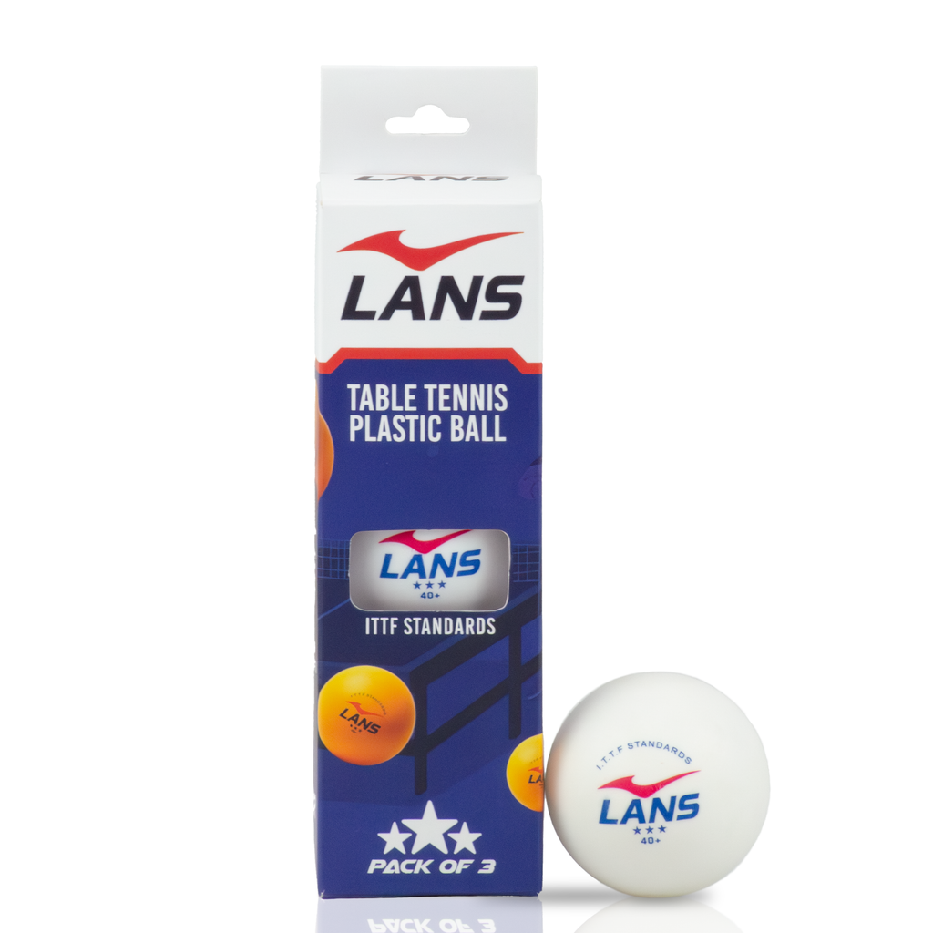 Table Tennis Ball - White (Pack of 3)